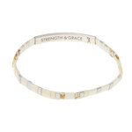 Scout Curated Wears Scout Curated Wears - Good Karma Miuki Bracelet - Strength & Grace Ivory/Silver