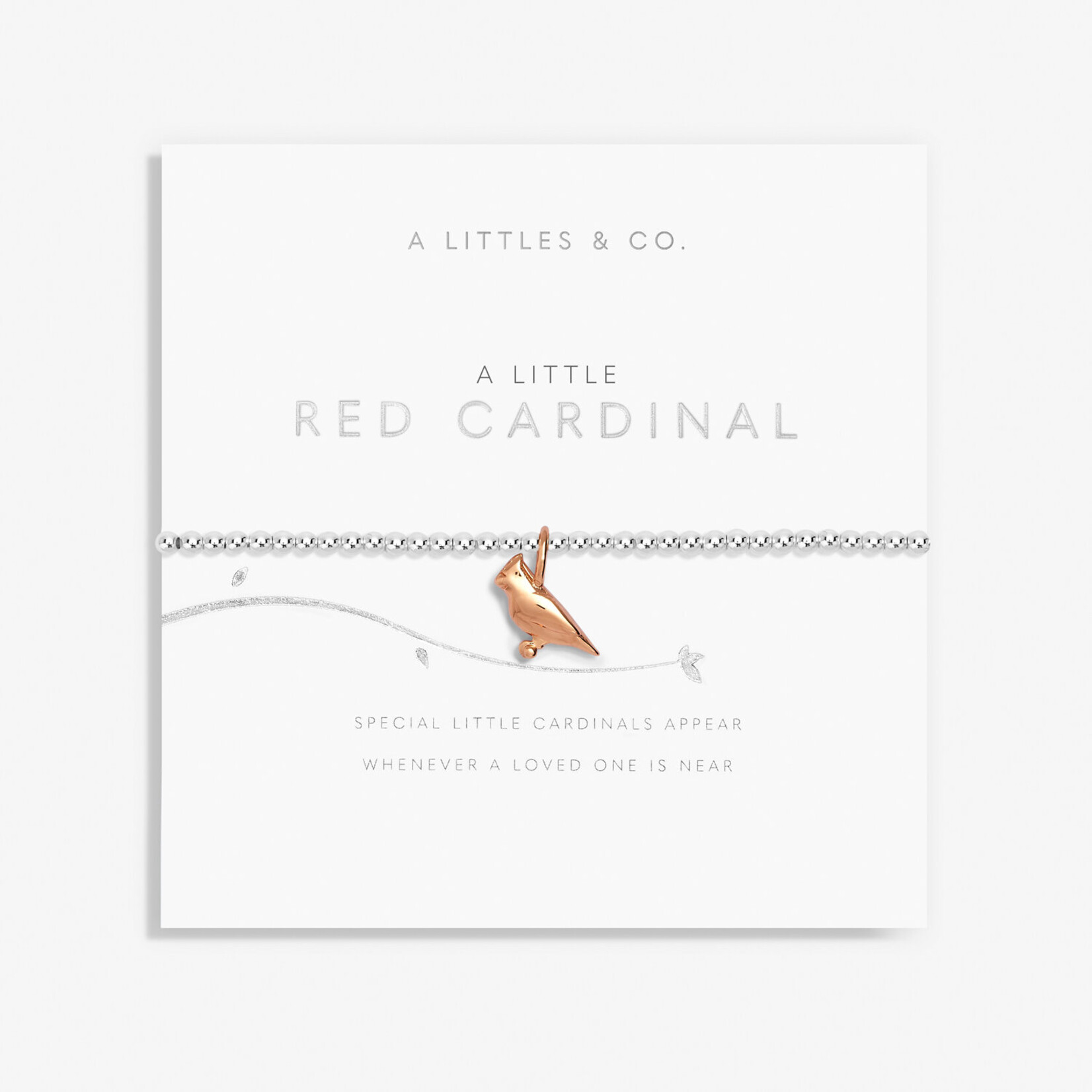 A Littles & Co A  Littles & Co - Silver Red Cardinal Bracelet