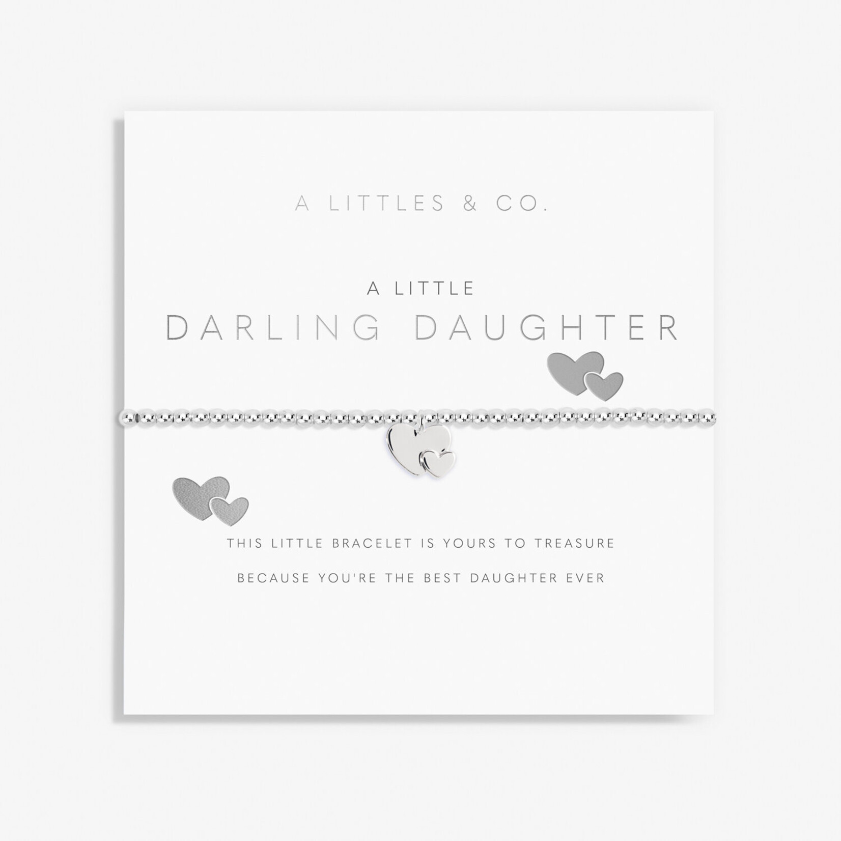 A Littles & Co A  Littles & Co - Children's Darling Daughter Bracelet - Silver