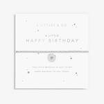 A Littles & Co A  Littles & Co - Silver Children's Happy Birthday Bracelet