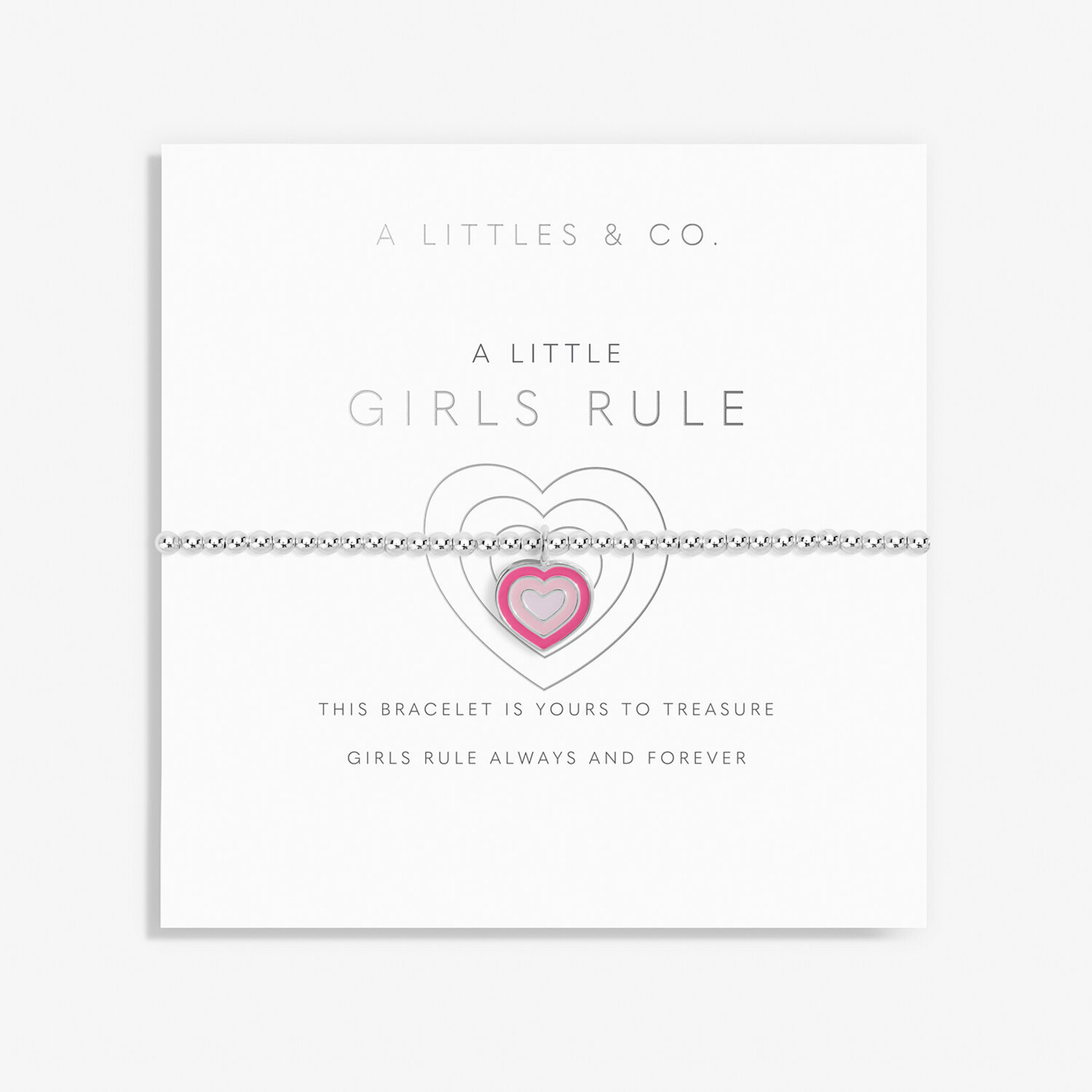 A Littles & Co A  Littles & Co -Silver Children's Girls Rule Bracelet