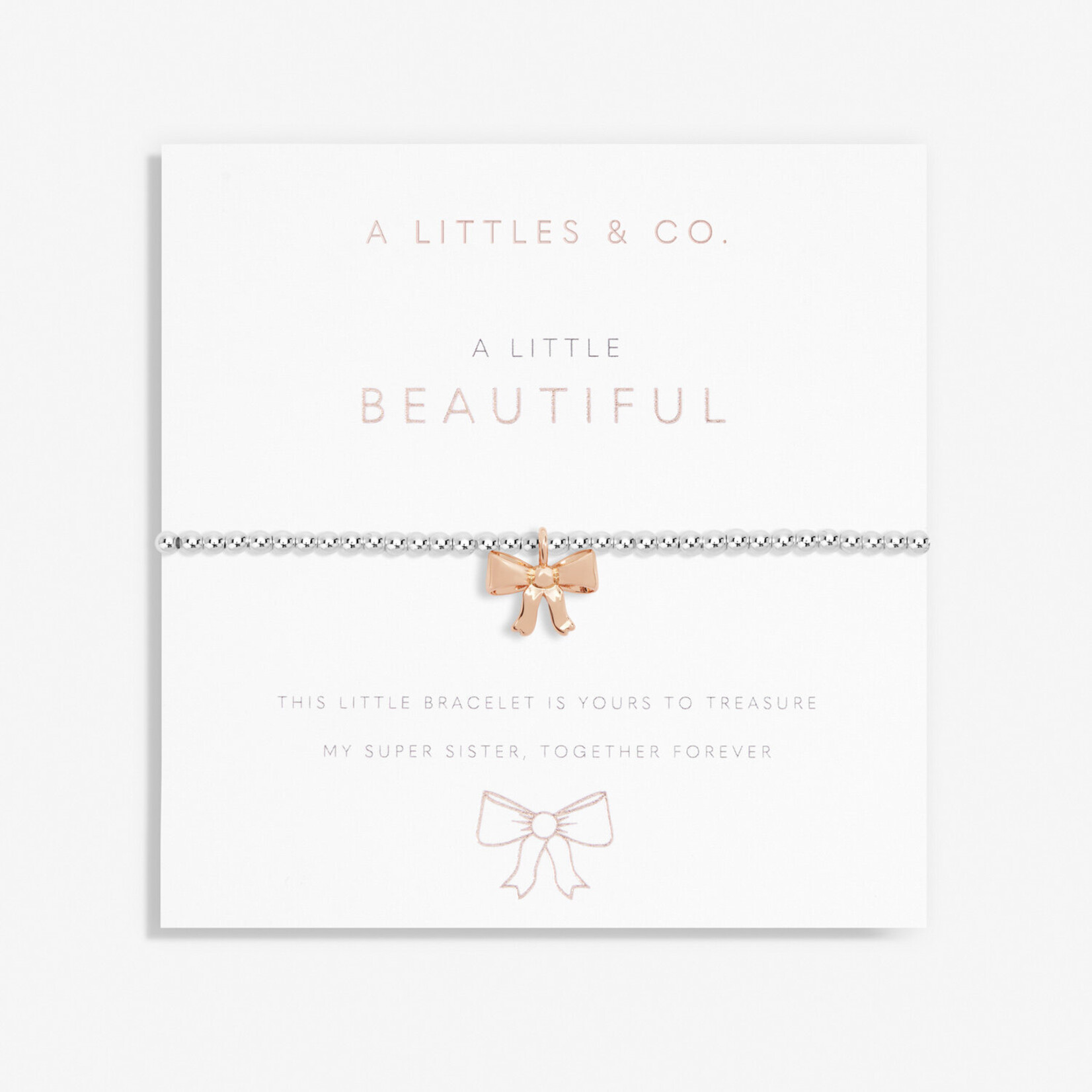 A Littles & Co A  Littles & Co - Silver & Rose Gold Children's Beautiful Bracelet