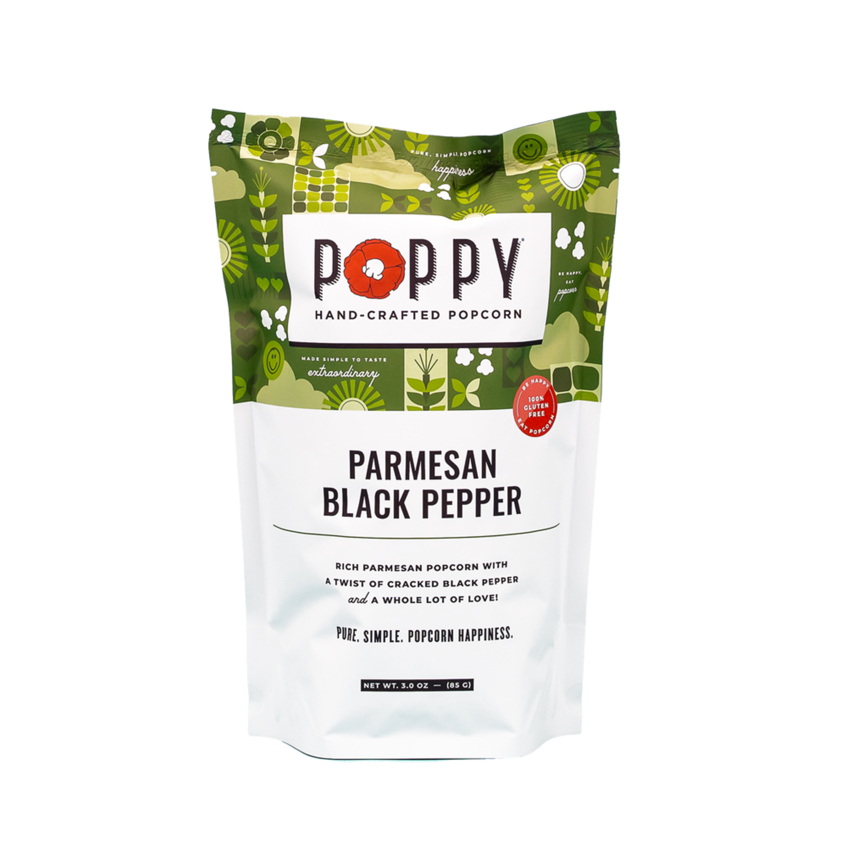Poppy Handcrafted Popcorn Poppy Handcrafted Popcorn - Parmesan & Black Pepper