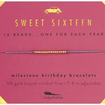 Lucky Feather Lucky Feather - Sweet Sixteen Milestone Birthday Bracelet