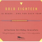 Lucky Feather Lucky Feather - Bold Eighteen Milestone Birthday Bracelet