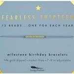 Lucky Feather Lucky Feather - Fearless Thirteen Milestone Birthday Bracelet