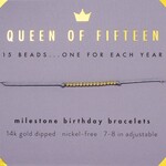 Lucky Feather Lucky Feather - Queen of Fifteen Milestone Birthday Bracelet
