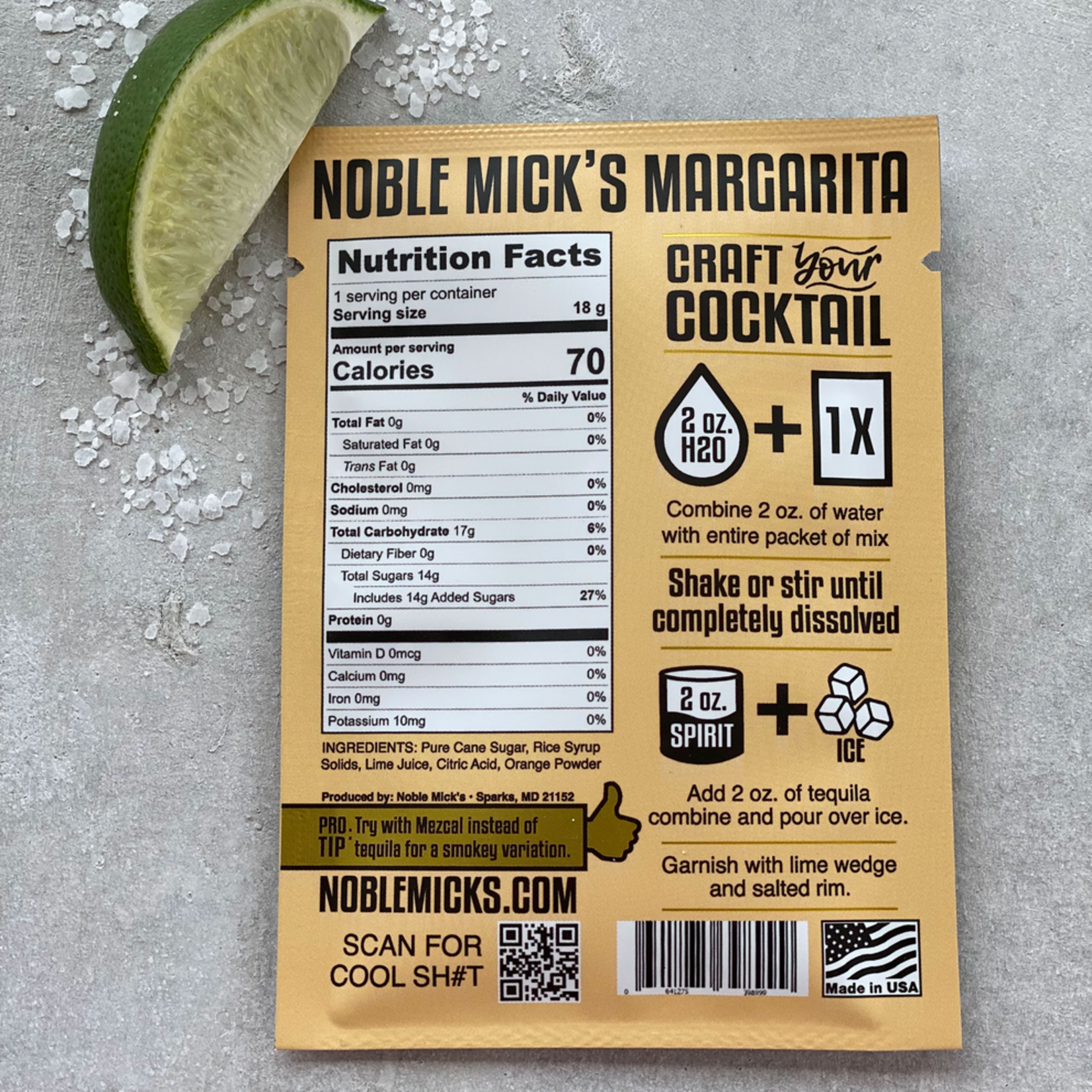 Noble Mick's Noble Mick's Single Serve - Margarita