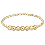 enewton Enewton - Gold Bliss 3MM Bracelet - With 6MM Gold Bead