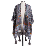 Demdaco Demdaco - Woven Textured Kimono - Gray