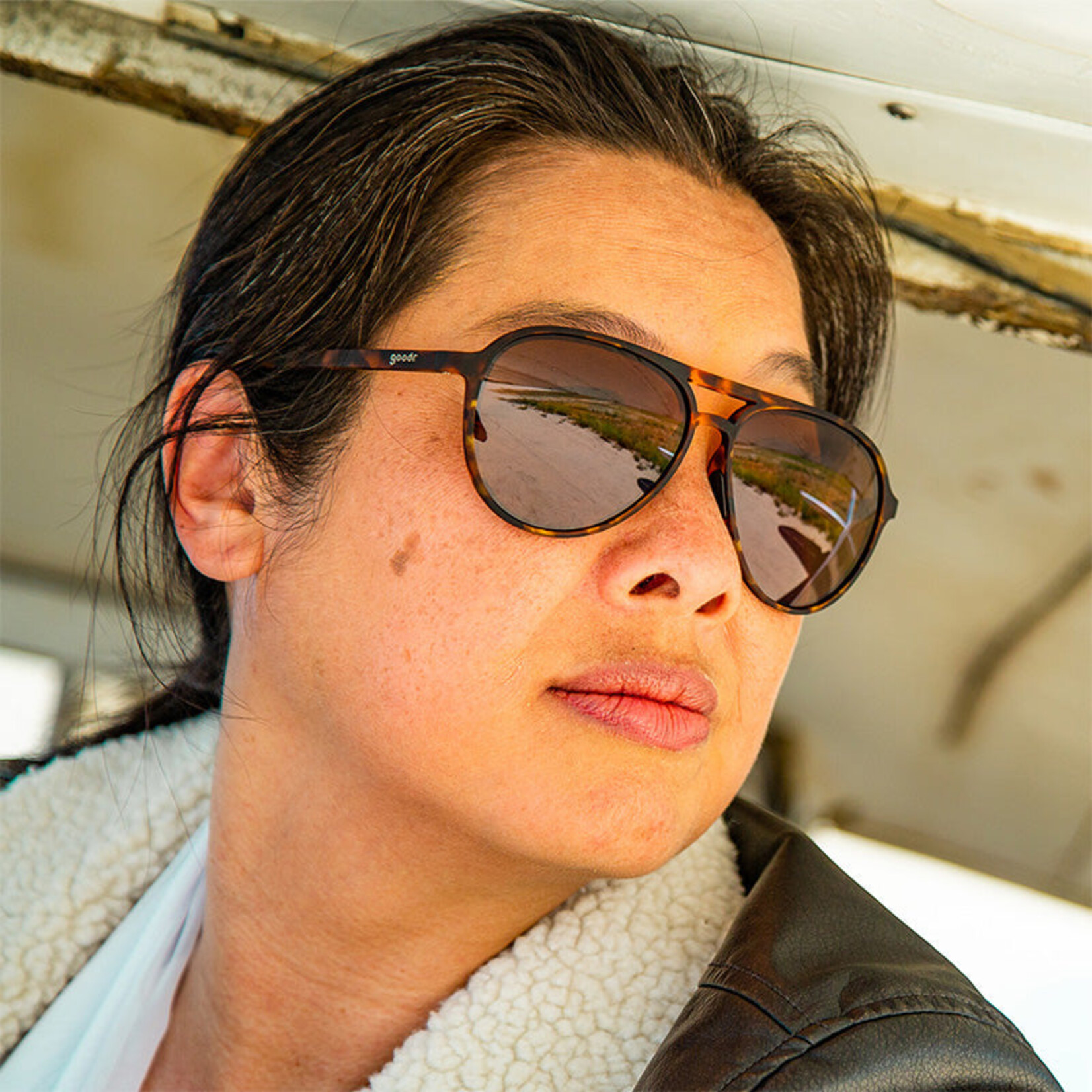 Goodr Goodr - The Mach G - Amelia Earhart Ghosted Me Sunglasses