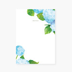 2021 Co 2021 Co - hydrangea blooms chubby note pad