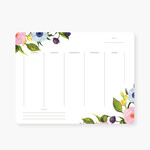 2021 Co 2021 Co - garden floral weekly calendar pad