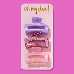 Taylor Elliot Designs Taylor Elliott Designs - Claw Clips - Pink Confetti Trio