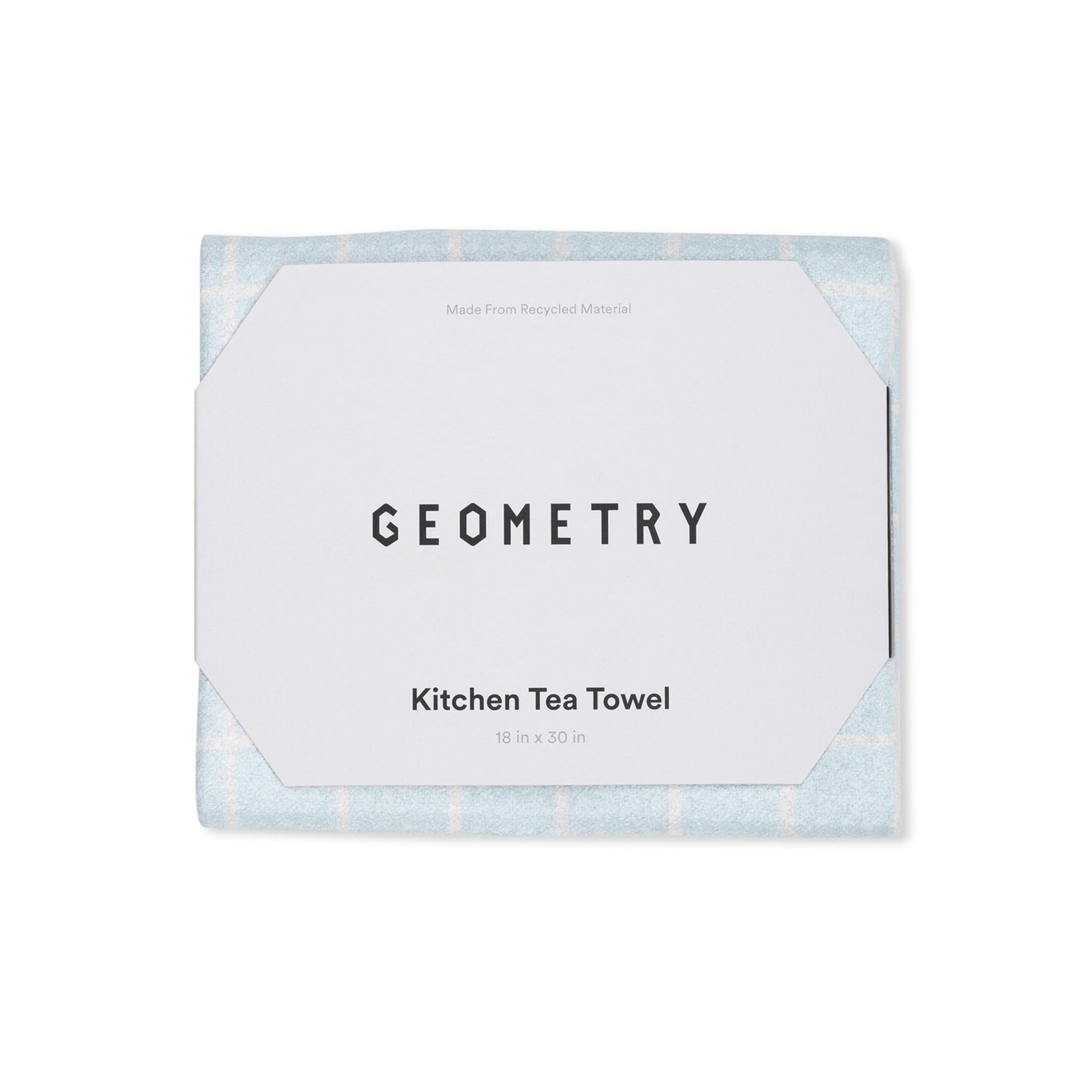 Geometry Geometry - Summer Grid Blue Kitchen Tea Towel