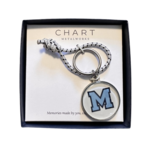 Chart Metalworks - Medfield M Logo Pewter Key Ring