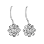 Wheeler - Crystal Dangle Flower Sterling Silver Earring