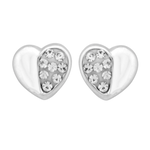 Wheeler - Crystal Heart Sterling Silver Earring