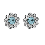 Wheeler - Crystal Mix Round Sterling Silver Earring