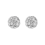 Wheeler - Crystal Round Sterling Silver Earring