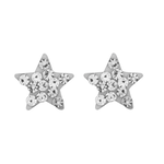 Wheeler - Crystal Star Sterling Silver Earring
