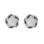 Wheeler - Pearl Round Sterling Silver Earring