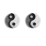 Wheeler - Yin/Yang Sterling Silver Earring