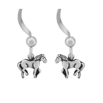 Wheeler - Horse Sterling Silver Earring