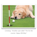 Palm Press - Dog Golfing Card
