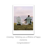 Palm Press - Wedding Couple/Adirondacks Card
