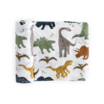 Little Unicorn Little Unicorn - Dino Friends Cotton Muslin Swaddle Blanket
