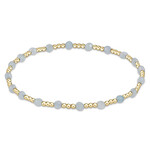 enewton enewton - Aquamarine Gemstone Gold Sincerity 3mm Bead Bracelet