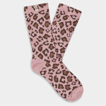 UGG UGG - Clay Pink Leopard Leslie Graphic Crew Sock