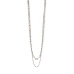 CAI CAI - Bead Layering Necklace - Silver Pink