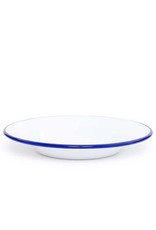 CGS INT. CGS 7.5” Salad Plate Solid White w/ Blue Rim