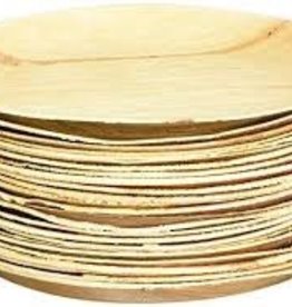 Leafware 9” Disposable Palm Leaf Round Plate 25ct