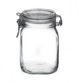 BORMIOLI ROCCO GLASS Bormioli Fido 25.5 oz Jar  w/ Clamp