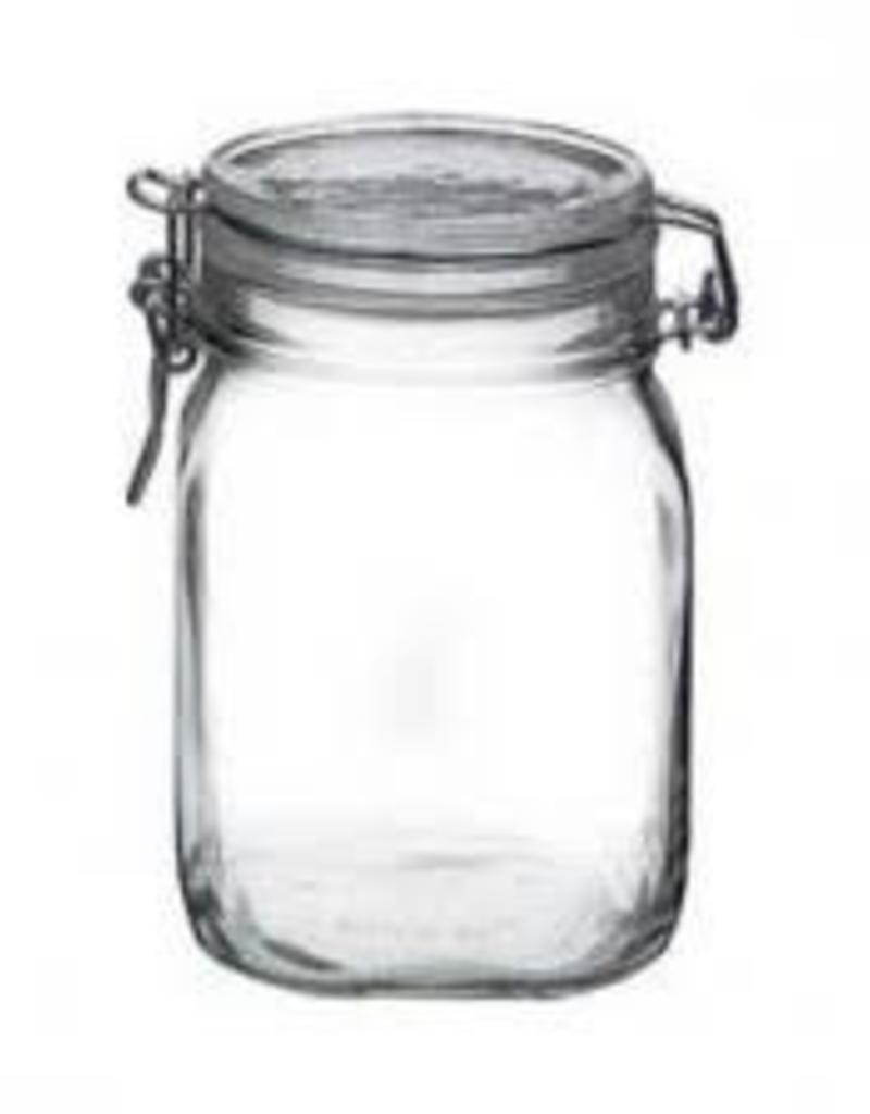 BORMIOLI ROCCO GLASS Bormioli Fido 25.5 oz Jar  w/ Clamp