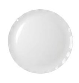 THUNDER GROUP, INC 20” Melamine round Plate White (Black Pearl Line)
