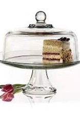 ANCHOR HOCKING Anchor Presence Cake holder Stand with dome clear glass