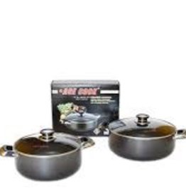 Ace Kitchenware Craft Inc ACE 6 QT Alum pot non stick coating