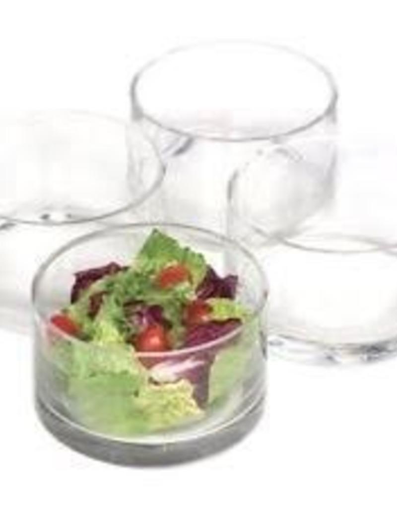 ARTLAND, INC Cylinder Nappy Bowl Set of 4 Glass