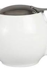 BEE HOUSE Bee House Round TeaPot Stainless Steel White