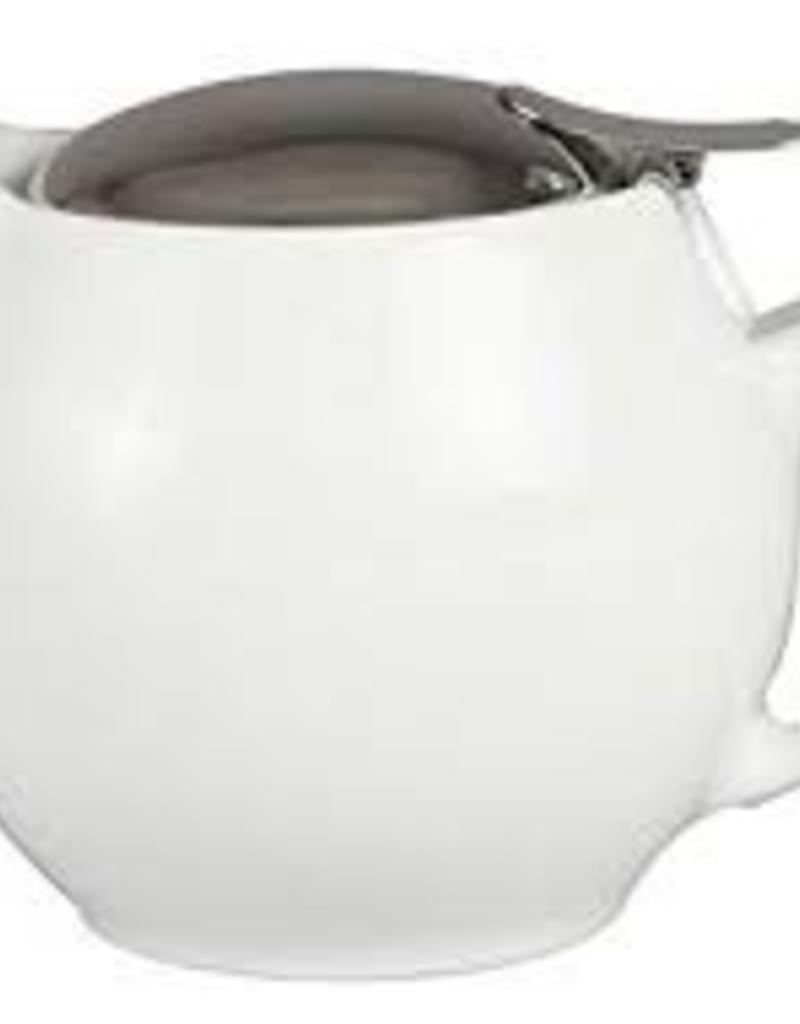 BEE HOUSE Bee House Round TeaPot Stainless Steel White