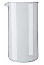 BODUM Bodum glass 8 Cup, Spare Beaker Glass,  34oz, Dia 9.6cm, H 18cm Transparent