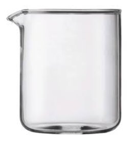 BODUM BODUM SPARE BREAKER SPARE GLASS, 4 CUP, 0.5L 17 OZ. 9.6 CM DIA 12.5 CM H