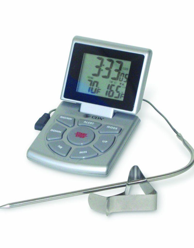 CDN COMPONENT DESIGN CDN Silver Thermometer Roast, Candy, Oven Test with Probe