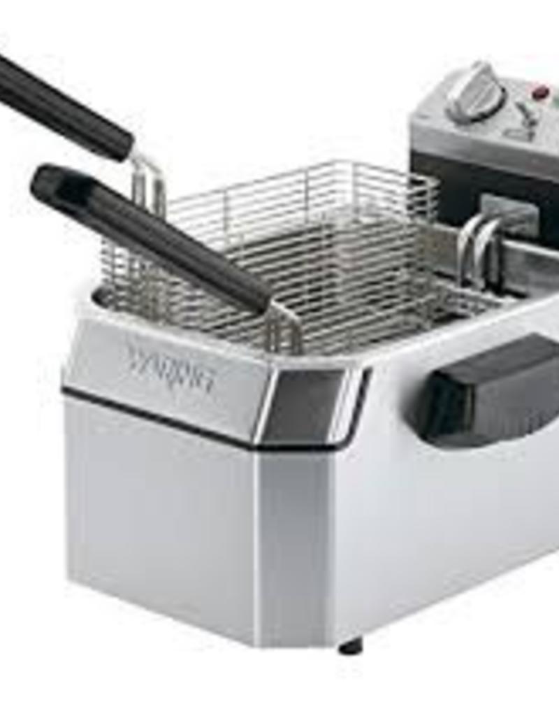 R & B Wholesales Waring  deep Fryer Counter Unit  Electric 10Lb Capacity Single Basket (NSF Approved)