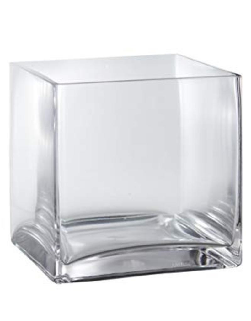 6”H x 6” Glass Cube Vase
