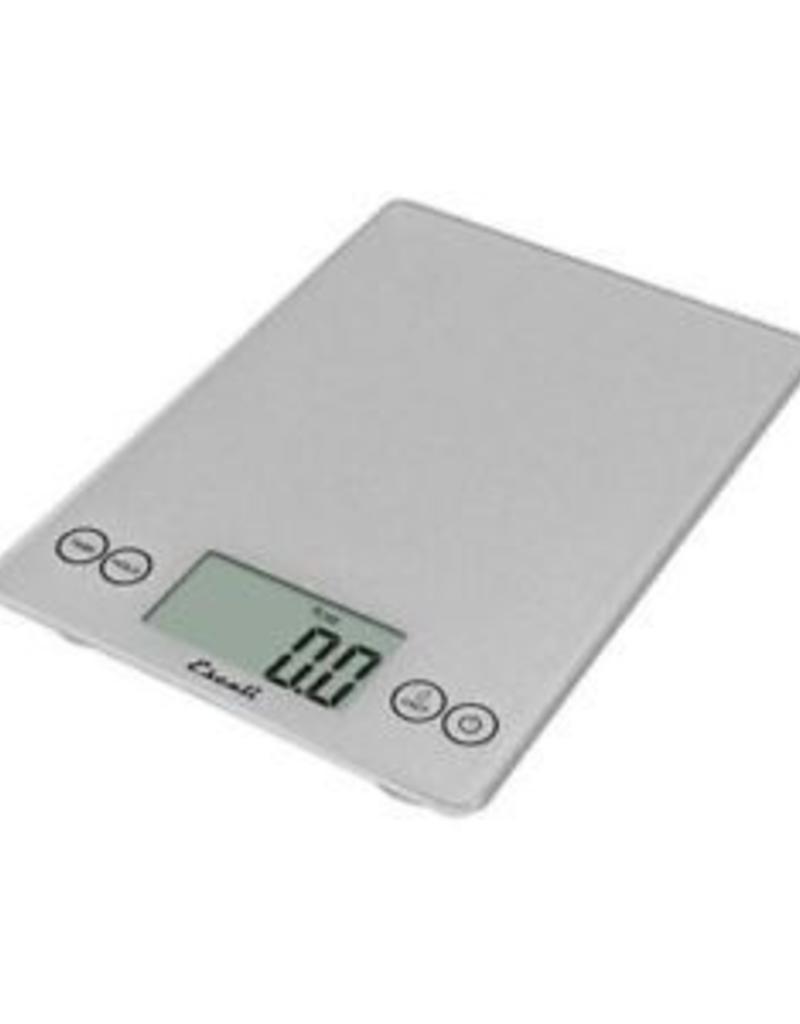 ESCALI ESCALI Arti, Digital Glass Scale, 15lb / 7 Kg, Shiny Silver